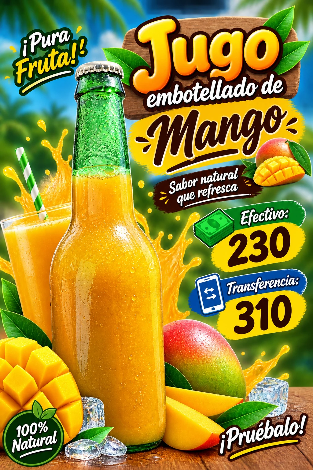 Jugo Embotellado de Mango's foto | D'Rodríguez Shop |  BizneCubano